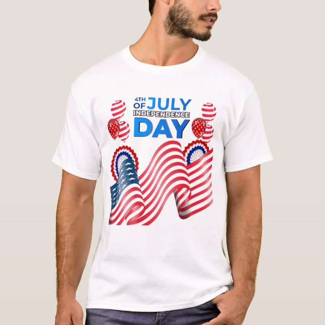Camiseta de celebración del Día de la Independenci (Anverso)