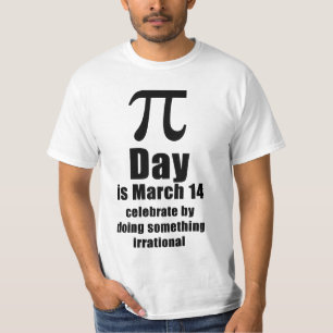 Camiseta de celebración del Día de Pi