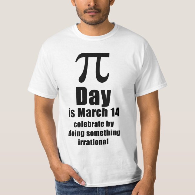 Camiseta de celebración del Día de Pi (Anverso)