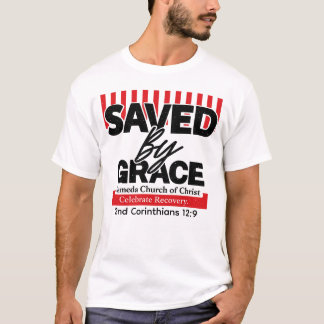 Camiseta de Celebrate Recovery 'Salvado por gracia