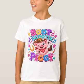 Camiseta de cerdito bailarín