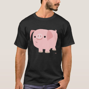 Camiseta de cerdo de dibujos animados linda