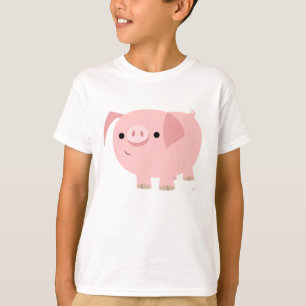 Camiseta De Cerdo De Dibujos Animados Lindo Para N