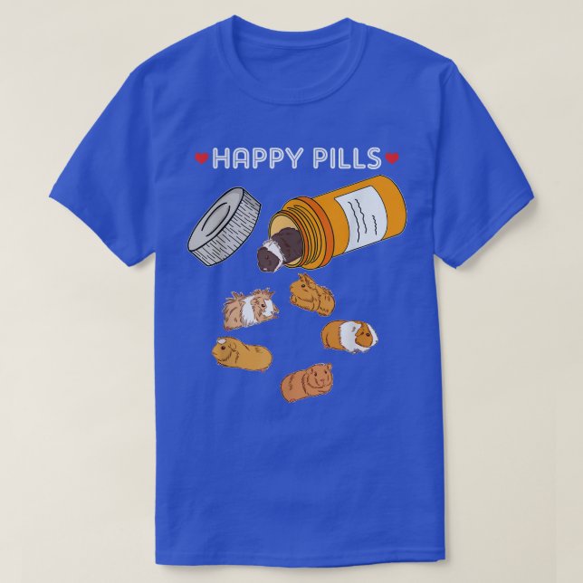 Camiseta de cerdo de Guinea de Happy Pill (Diseño del anverso)