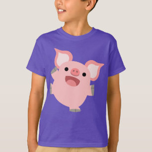 Camiseta de Cerdo Personalizado Cute Joyous
