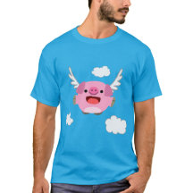 Camiseta de cerdo Personalizado volador