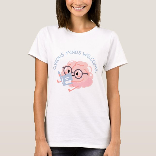 Camiseta de cerebro de lectura inteligente para me (Anverso)