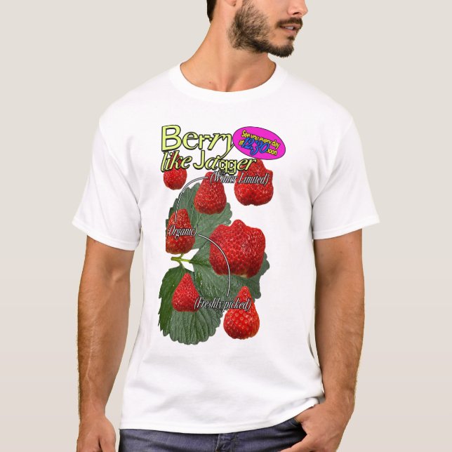 Camiseta de cereza como jagger (Anverso)