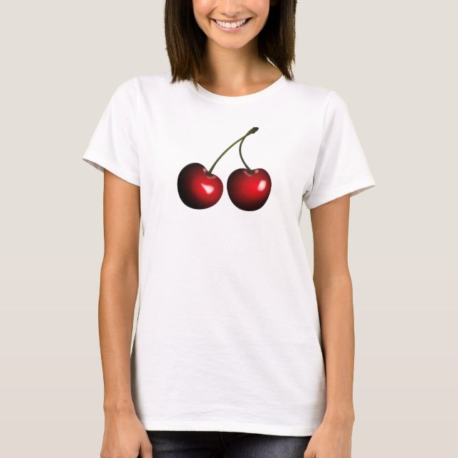 Camiseta de cerezas dulces rojas (Anverso)