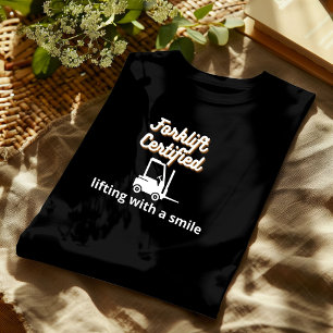camiseta de certificación de elevación de horquill