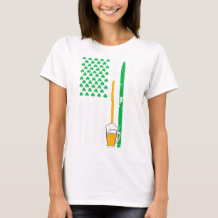 Camiseta de cerveza con bandera irlandesa american