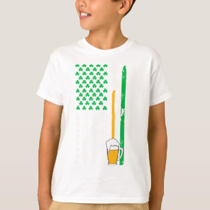 Camiseta de cerveza con bandera irlandesa american