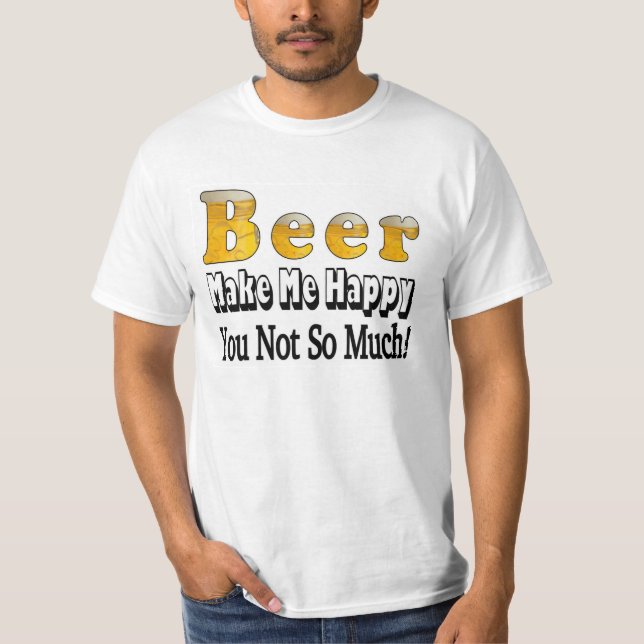 Camiseta de Cerveza Feliz (Anverso)