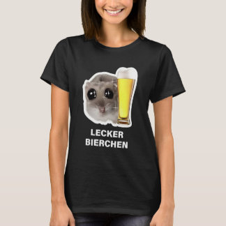 Camiseta de cerveza para hámster lindo Lecker Bier