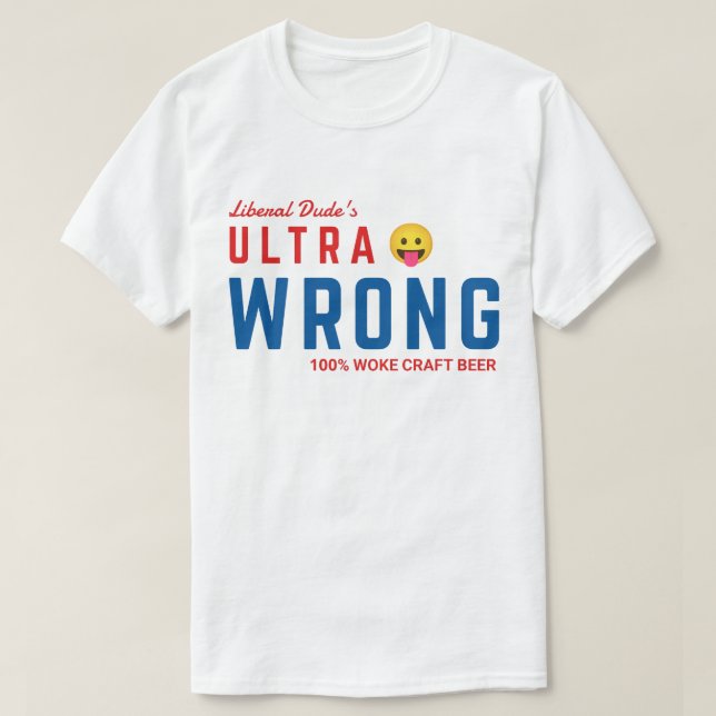 Camiseta de cerveza totalmente equivocada (Diseño del anverso)