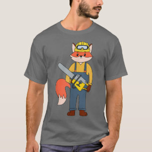 Camiseta De Chainsaw Para Los Trabajadores De La Construcci