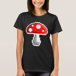 Camiseta de champiñón de Pixel (Oscuro)