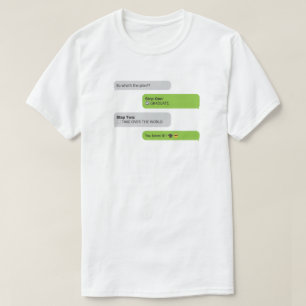 Camiseta de chat del plan de graduación