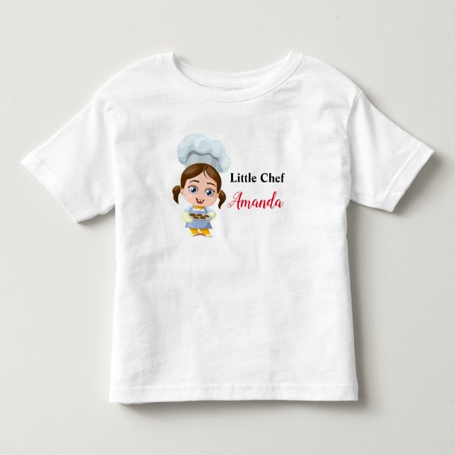 Camiseta de chef / cocinero para bebé (Anverso)