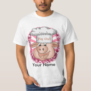 Camiseta de Chef de Pig Out