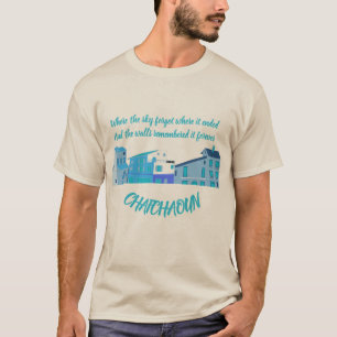 Camiseta de Chefchaouen con cita famosa