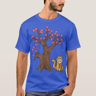 Camiseta de Cherry Blossom, mamá del gato japonés 