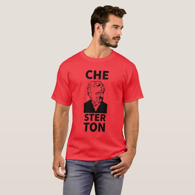 Camiseta de Chesterton de los hombres (Anverso completo)