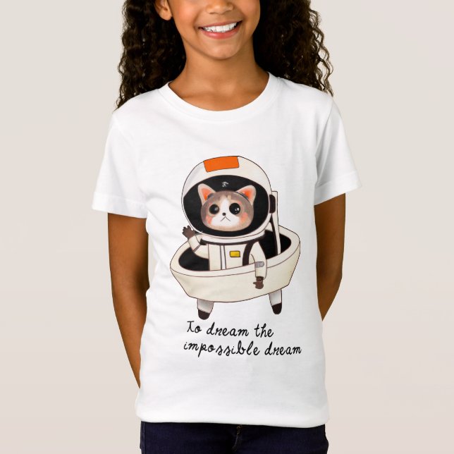 Camiseta de Chica astrocat de ensueño (Anverso)