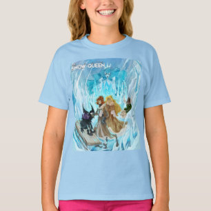 Camiseta de chica azul clásico de la Reina de la N