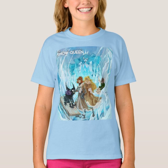 Camiseta de chica azul clásico de la Reina de la N (Anverso)