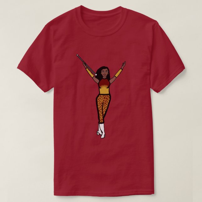 Camiseta de Chica de alambre con mezcla de oro (Diseño del anverso)