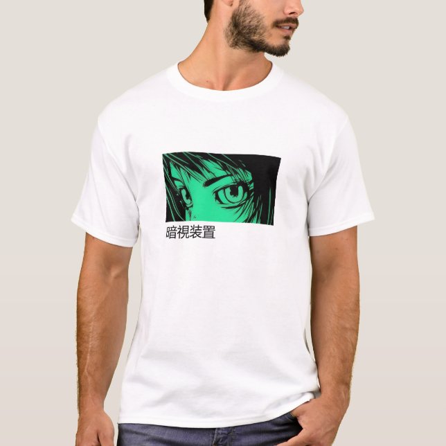 Camiseta De Chica De Anime De Night Vision (Anverso)