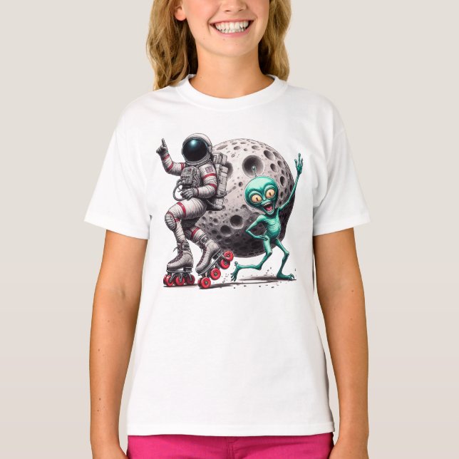 Camiseta de Chica de Boogie Lunar (Anverso)