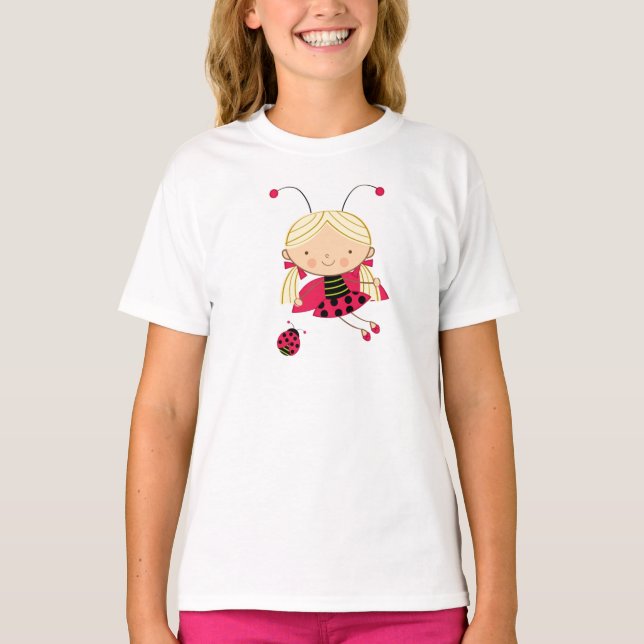Camiseta de chica de chica de mariquita (Anverso)