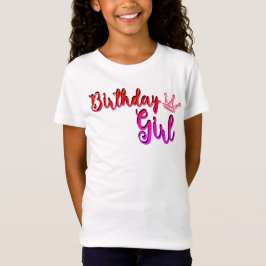 Camiseta de chica de cumpleaños