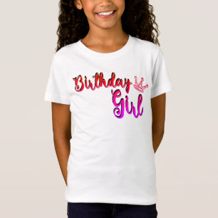 Camiseta de chica de cumpleaños 