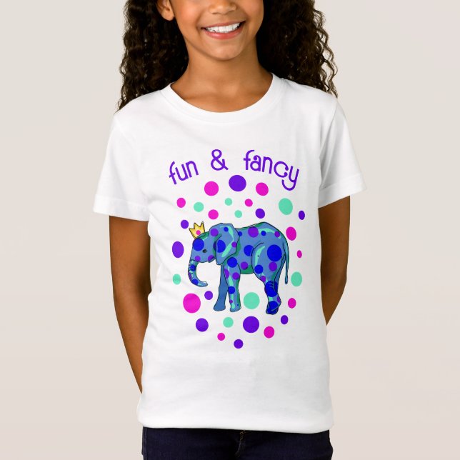Camiseta de Chica de elefantes divertidos y divert (Anverso)