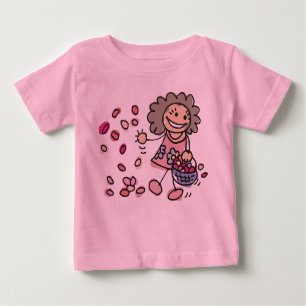 Camiseta De Chica De Flores