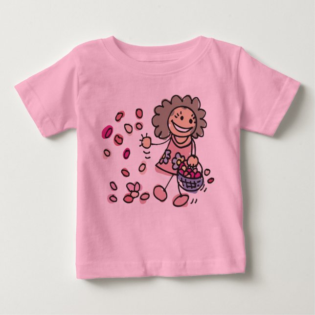 Camiseta De Chica De Flores (Anverso)