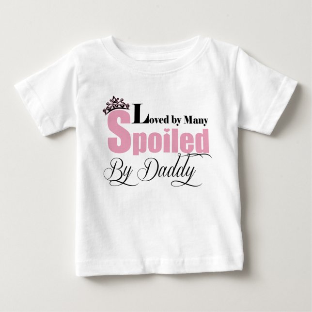 Camiseta de Chica de papá (bebé) (Anverso)