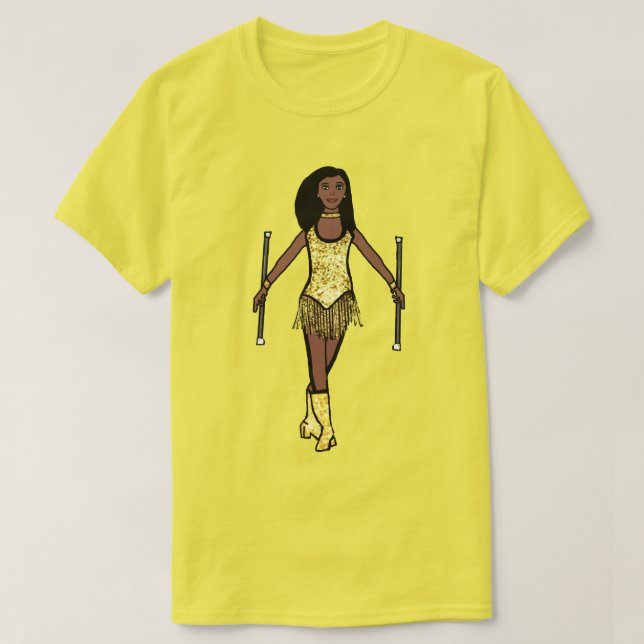 Camiseta de Chica de torbellino con chispa de oro (Diseño del anverso)