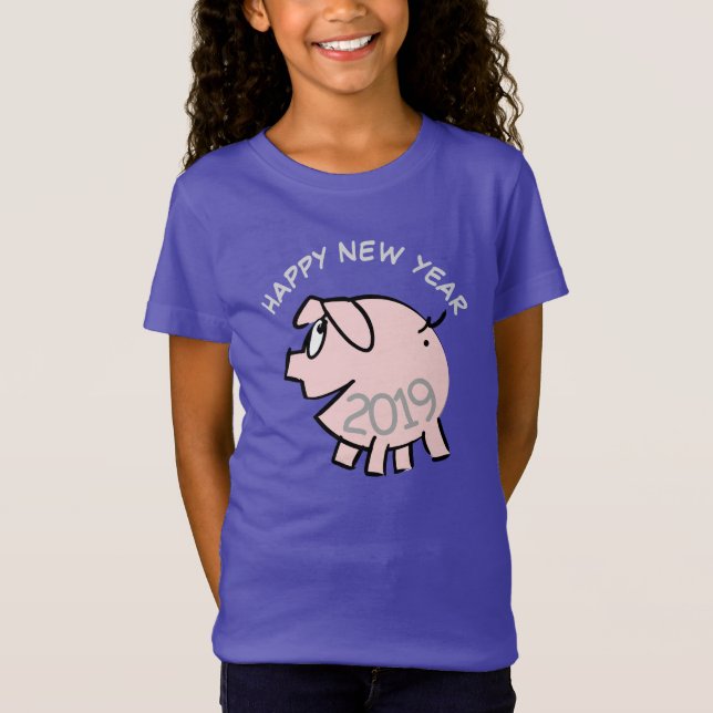 Camiseta de Chica Graciosa Personalizado 3 Pig Yea (Anverso)