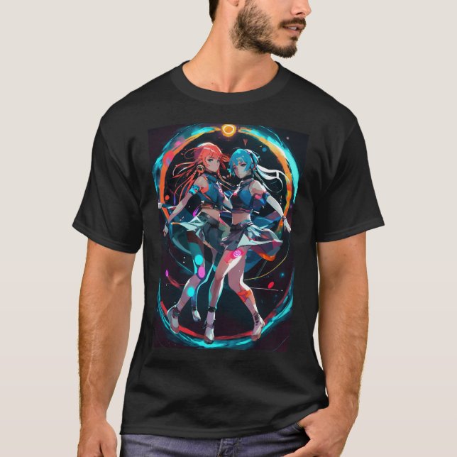 Camiseta de chicas animales (Anverso)