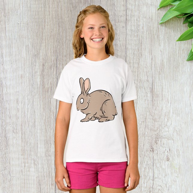 Camiseta de Chicas de conejo marrón (Subido por el creador)