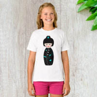 Camiseta de chicas de dibujos animados Geisha