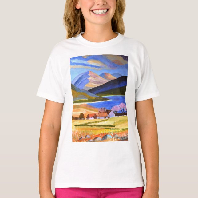 Camiseta de Chicas de Escocia Highlands (Anverso)
