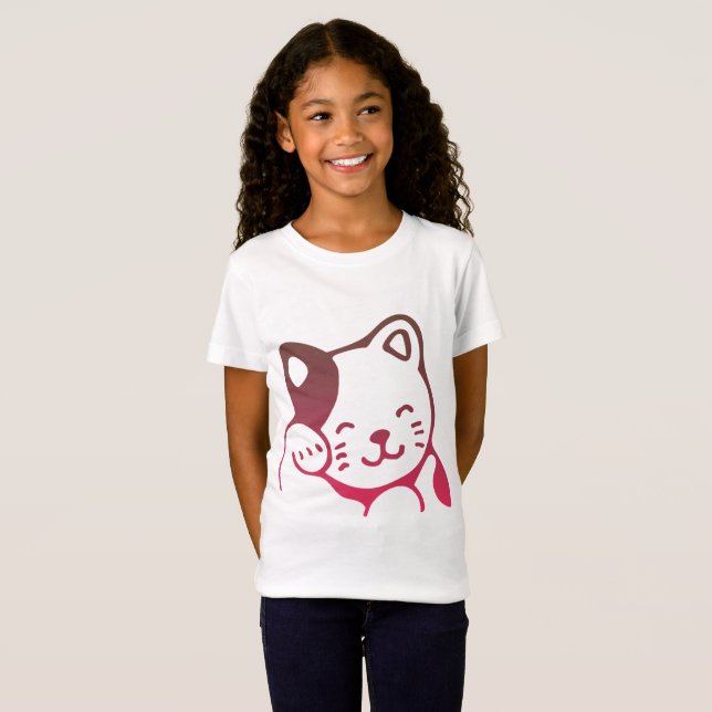 Camiseta de Chicas de gato (Anverso completo)
