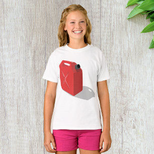 Camiseta de Chicas de Jerricán Rojo