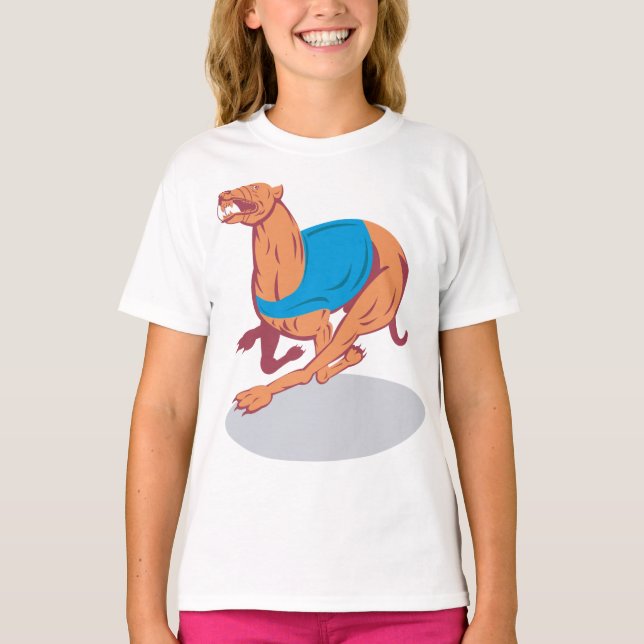 Camiseta de Chicas de la Carreras Greyhound (Anverso)
