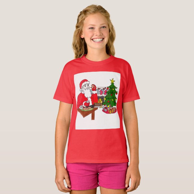 Camiseta de Chicas de Navidades dulces (Anverso completo)